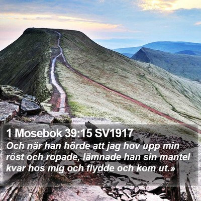 1 Mosebok 39:15 SV1917 Bible Verse Image