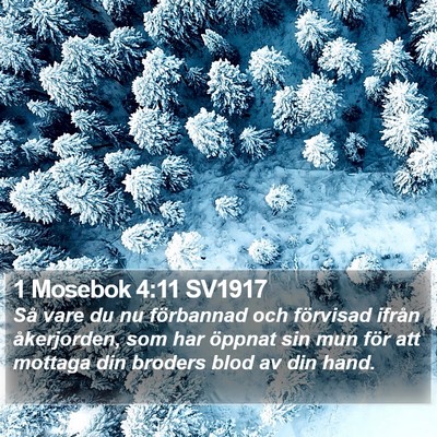 1 Mosebok 4:11 SV1917 Bible Verse Image
