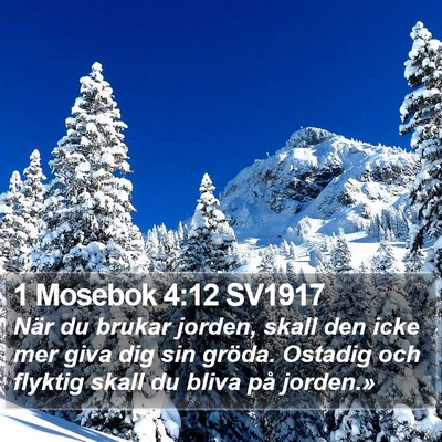1 Mosebok 4:12 SV1917 Bible Verse Image