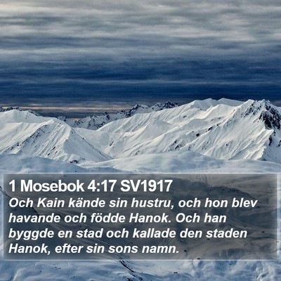 1 Mosebok 4:17 SV1917 Bible Verse Image