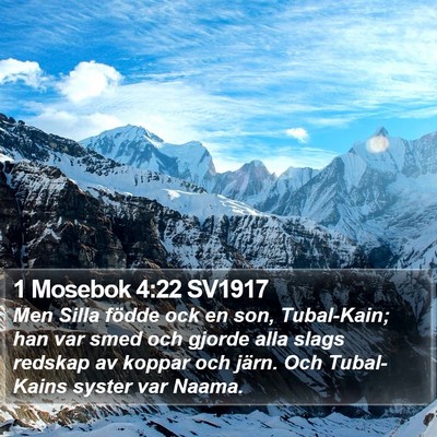 1 Mosebok 4:22 SV1917 Bible Verse Image