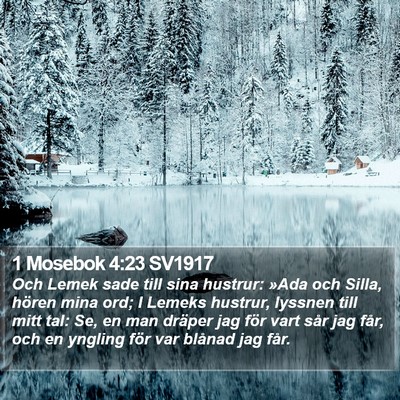 1 Mosebok 4:23 SV1917 Bible Verse Image