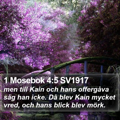 1 Mosebok 4:5 SV1917 Bible Verse Image