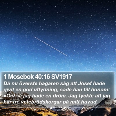 1 Mosebok 40:16 SV1917 Bible Verse Image