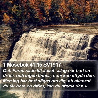 1 Mosebok 41:15 SV1917 Bible Verse Image
