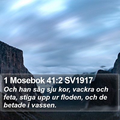 1 Mosebok 41:2 SV1917 Bible Verse Image