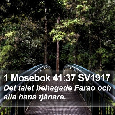 1 Mosebok 41:37 SV1917 Bible Verse Image