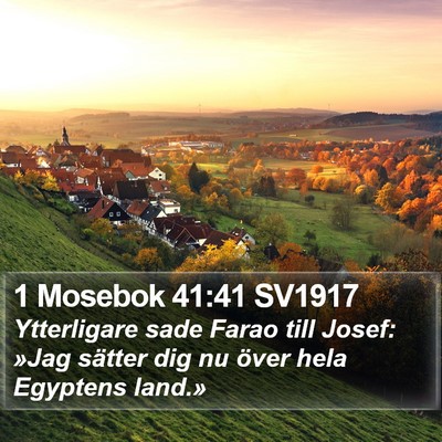 1 Mosebok 41:41 SV1917 Bible Verse Image