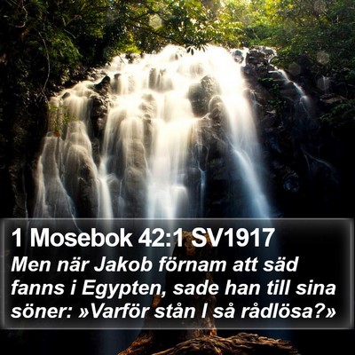 1 Mosebok 42:1 SV1917 Bible Verse Image
