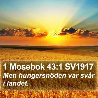 1 Mosebok 43:1 SV1917 Bible Verse Image