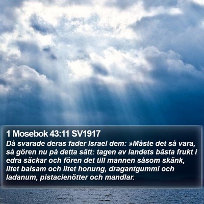1 Mosebok 43:11 SV1917 Bible Verse Image