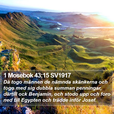 1 Mosebok 43:15 SV1917 Bible Verse Image