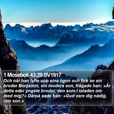 1 Mosebok 43:29 SV1917 Bible Verse Image
