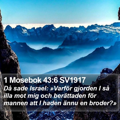 1 Mosebok 43:6 SV1917 Bible Verse Image