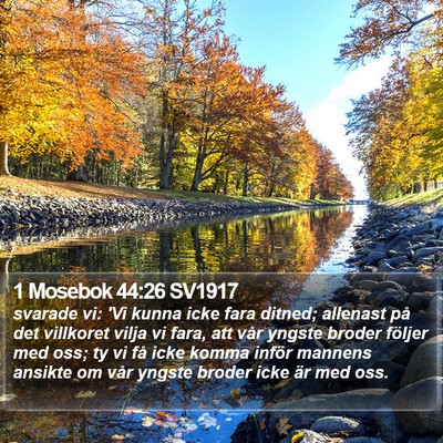 1 Mosebok 44:26 SV1917 Bible Verse Image