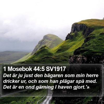 1 Mosebok 44:5 SV1917 Bible Verse Image