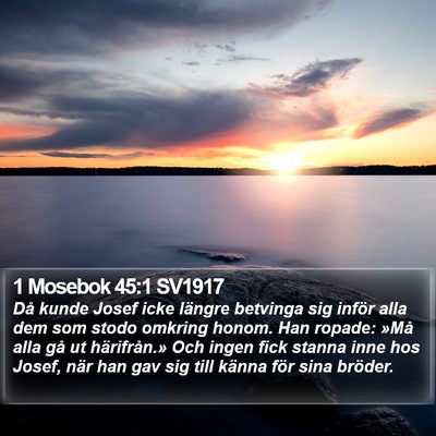1 Mosebok 45:1 SV1917 Bible Verse Image