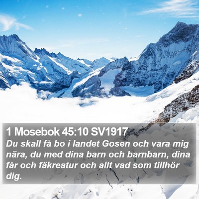 1 Mosebok 45:10 SV1917 Bible Verse Image