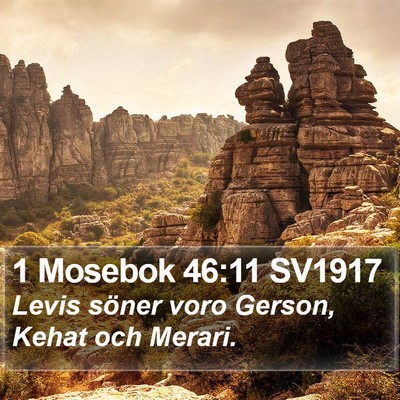 1 Mosebok 46:11 SV1917 Bible Verse Image