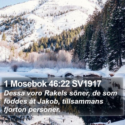 1 Mosebok 46:22 SV1917 Bible Verse Image