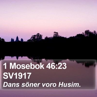 1 Mosebok 46:23 SV1917 Bible Verse Image