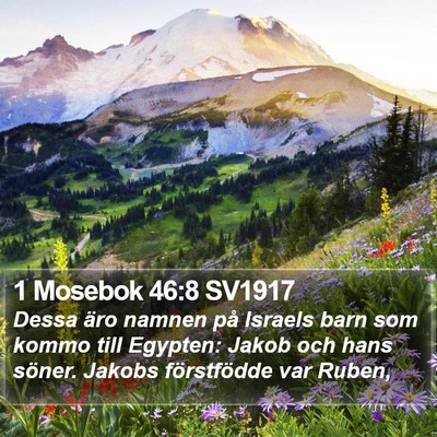 1 Mosebok 46:8 SV1917 Bible Verse Image