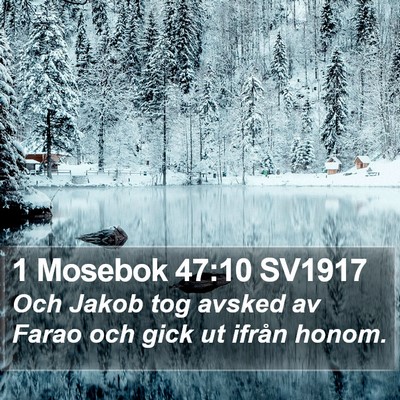 1 Mosebok 47:10 SV1917 Bible Verse Image