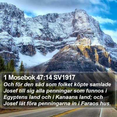 1 Mosebok 47:14 SV1917 Bible Verse Image