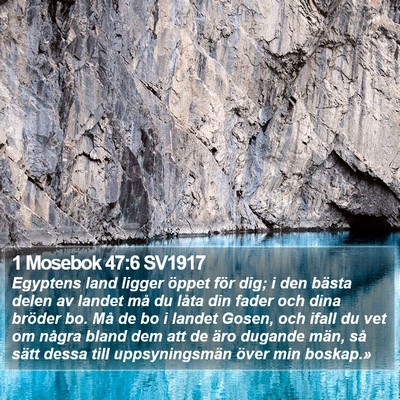 1 Mosebok 47:6 SV1917 Bible Verse Image