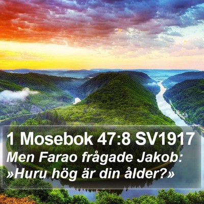 1 Mosebok 47:8 SV1917 Bible Verse Image