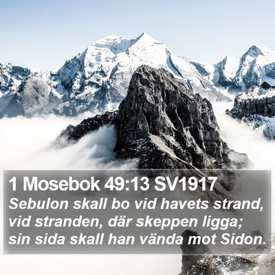 1 Mosebok 49:13 SV1917 Bible Verse Image
