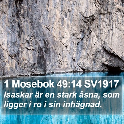 1 Mosebok 49:14 SV1917 Bible Verse Image