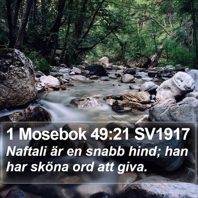 1 Mosebok 49:21 SV1917 Bible Verse Image