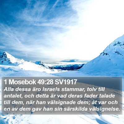 1 Mosebok 49:28 SV1917 Bible Verse Image
