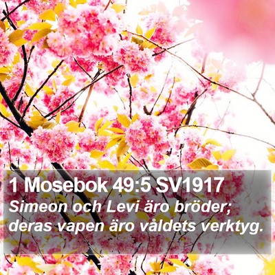 1 Mosebok 49:5 SV1917 Bible Verse Image