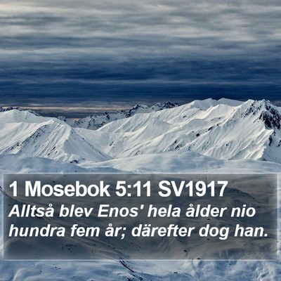 1 Mosebok 5:11 SV1917 Bible Verse Image
