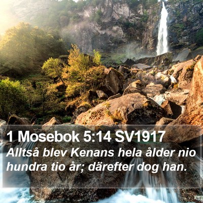 1 Mosebok 5:14 SV1917 Bible Verse Image