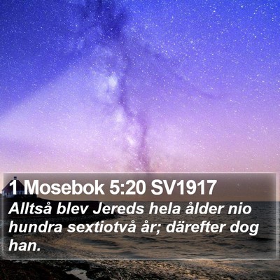1 Mosebok 5:20 SV1917 Bible Verse Image
