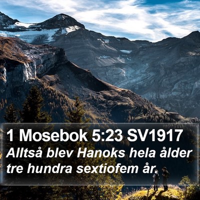 1 Mosebok 5:23 SV1917 Bible Verse Image