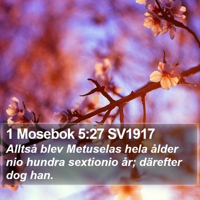 1 Mosebok 5:27 SV1917 Bible Verse Image