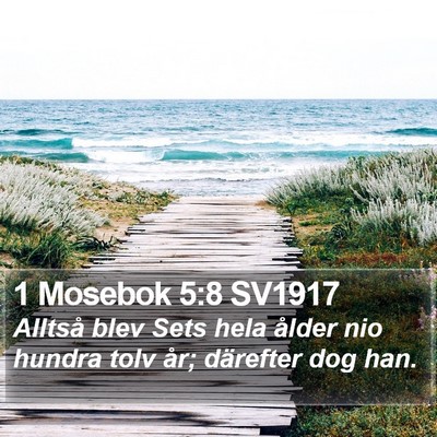 1 Mosebok 5:8 SV1917 Bible Verse Image