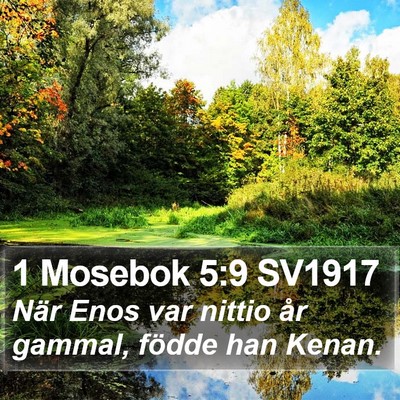 1 Mosebok 5:9 SV1917 Bible Verse Image