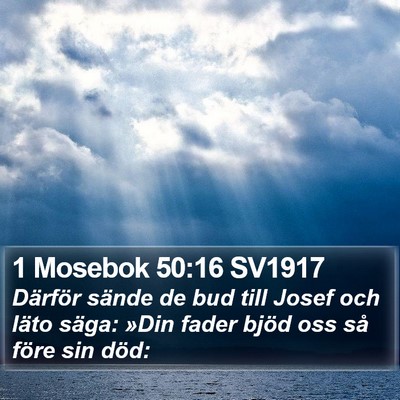 1 Mosebok 50:16 SV1917 Bible Verse Image