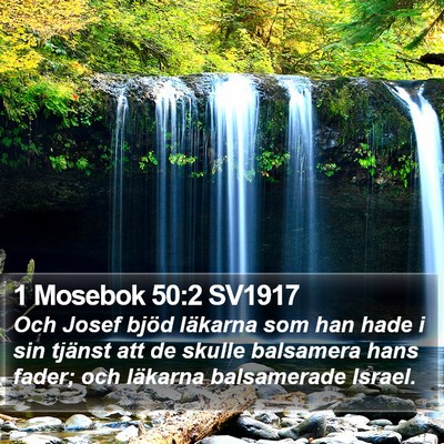 1 Mosebok 50:2 SV1917 Bible Verse Image