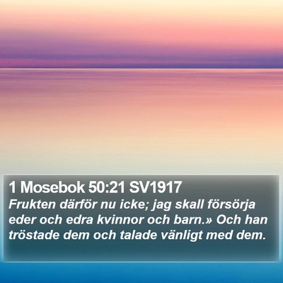 1 Mosebok 50:21 SV1917 Bible Verse Image