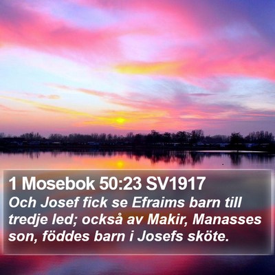 1 Mosebok 50:23 SV1917 Bible Verse Image