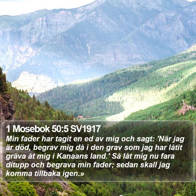 1 Mosebok 50:5 SV1917 Bible Verse Image