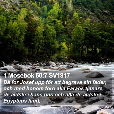 1 Mosebok 50:7 SV1917 Bible Verse Image