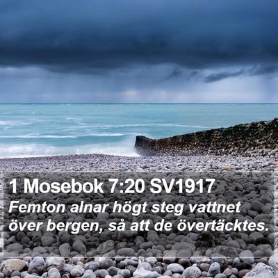 1 Mosebok 7:20 SV1917 Bible Verse Image