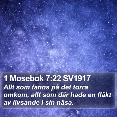 1 Mosebok 7:22 SV1917 Bible Verse Image